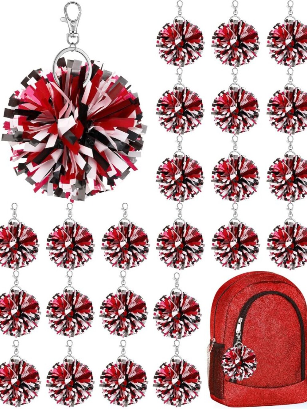 Cheer Pom Pom Keychain
